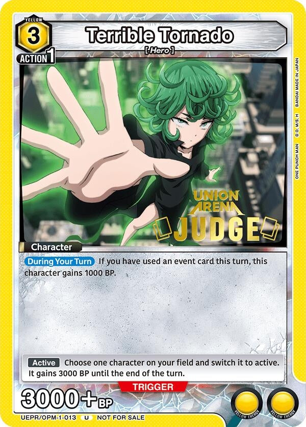 Image for Terrible Tornado (Judge Pack) (UEPR/OPM-1-013) (Union Arena Promotion Cards) (UEPR) - Union Arena