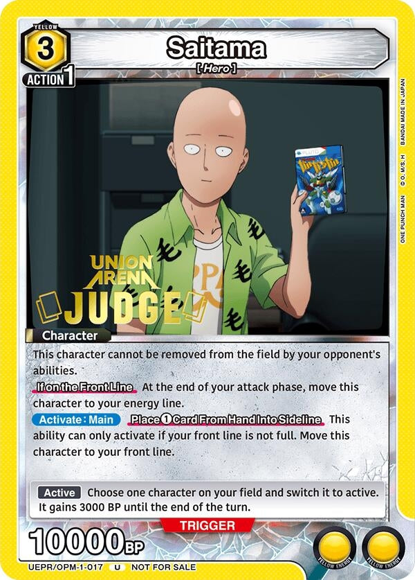Image for Saitama (Judge Pack) (UEPR/OPM-1-017) (Union Arena Promotion Cards) (UEPR) - Union Arena