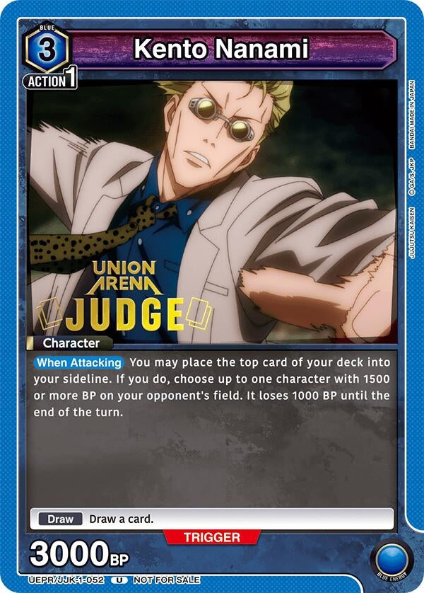 Image for Kento Nanami (052) (Judge Pack) (UEPR/JJK-1-052) (Union Arena Promotion Cards) (UEPR) - Union Arena