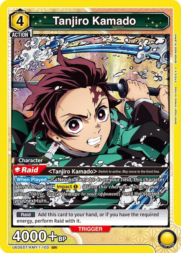 Image for Tanjiro Kamado (103) (UE05ST/KMY-1-103) (UE05ST: Demon Slayer: Kimetsu no Yaiba Starter Deck) (UE05ST) - Union Arena