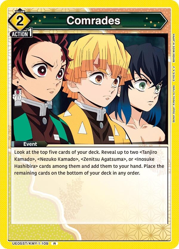 Image for Comrades (UE05ST/KMY-1-109) (UE05ST: Demon Slayer: Kimetsu no Yaiba Starter Deck) (UE05ST) - Union Arena