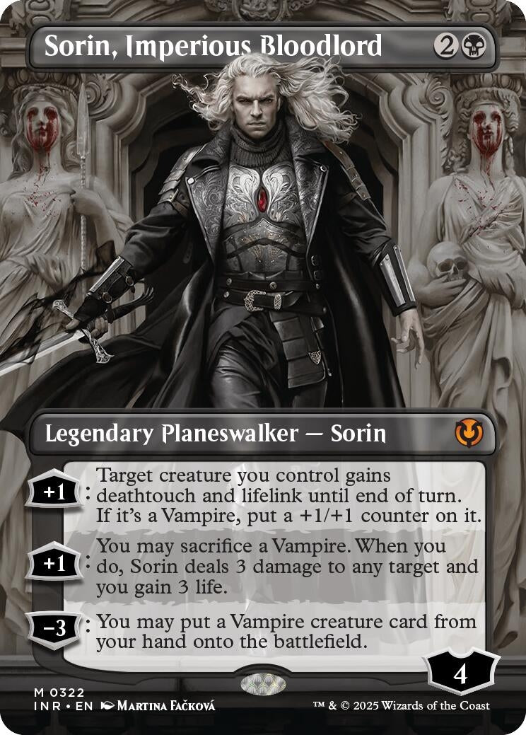 Sorin, Imperious Bloodlord (Borderless) (322) (Innistrad Remastered)