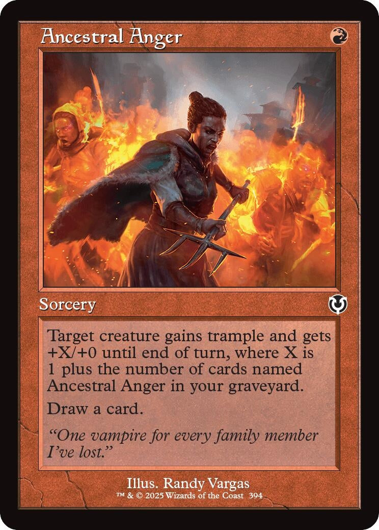 Ancestral Anger (Retro Frame) (394) (Innistrad Remastered)
