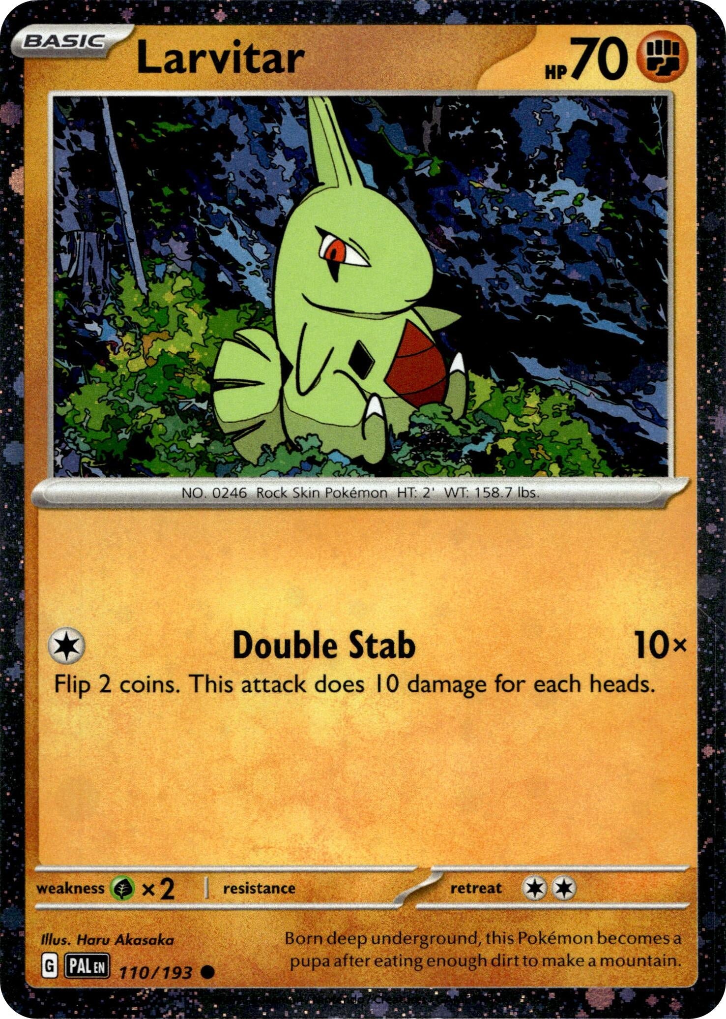 Image for Larvitar - 110/193 (Cosmo Foil) (110/193) (Miscellaneous Cards & Products) (MCAP) - Pokemon