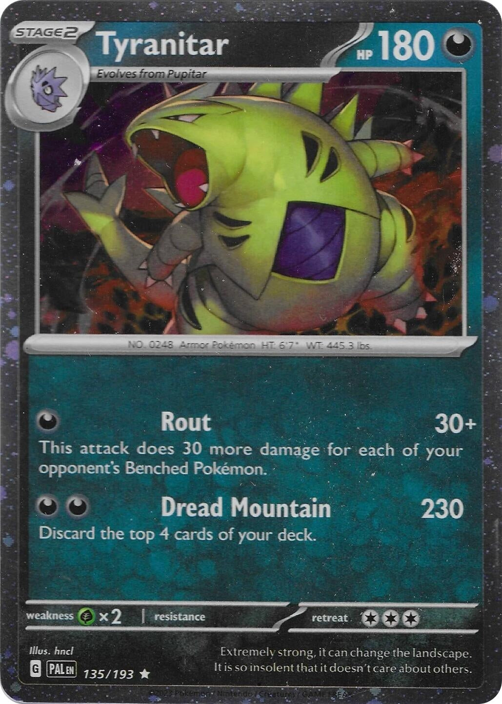 Image for Tyranitar - 135/193 (Cosmo Foil) (135/193) (Miscellaneous Cards & Products) (MCAP) - Pokemon