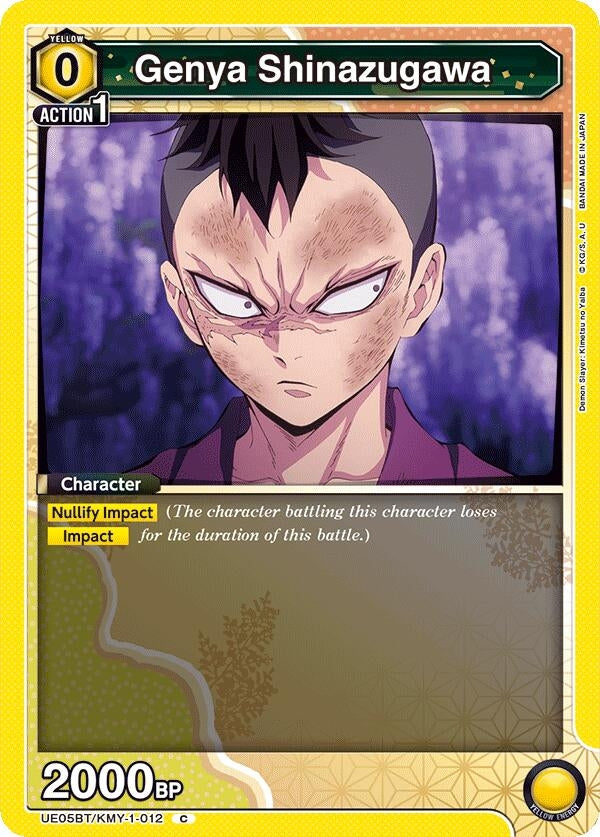 Image for Genya Shinazugawa (012) (UE05BT/KMY-1-012) (UE05BT: Demon Slayer: Kimetsu no Yaiba) (UE05BT) - Union Arena