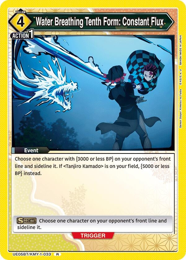 Image for Water Breathing Tenth Form: Constant Flux (UE05BT/KMY-1-033) (UE05BT: Demon Slayer: Kimetsu no Yaiba) (UE05BT) - Union Arena