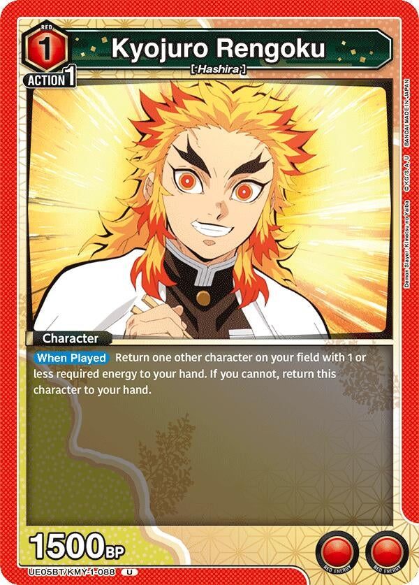 Image for Kyojuro Rengoku (088) (UE05BT/KMY-1-088) (UE05BT: Demon Slayer: Kimetsu no Yaiba) (UE05BT) - Union Arena