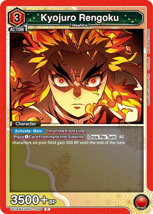 Image for Kyojuro Rengoku (089) (UE05BT/KMY-1-089) (UE05BT: Demon Slayer: Kimetsu no Yaiba) (UE05BT) - Union Arena