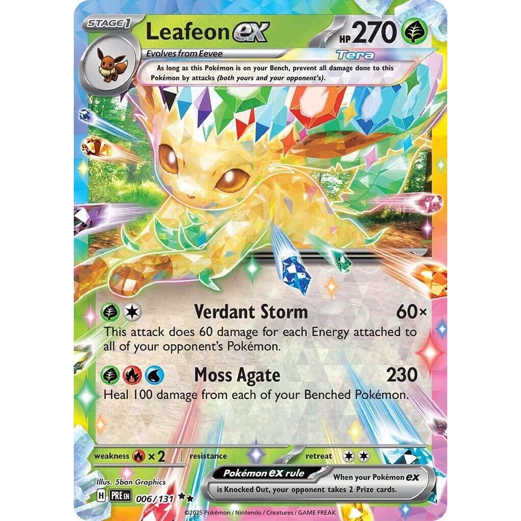 Leafeon ex (006/131) (SV: Prismatic Evolutions) - PokeBox USA