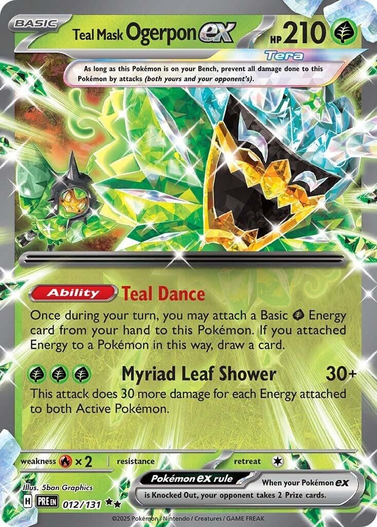 Teal Mask Ogerpon ex (012/131) (SV: Prismatic Evolutions) - PokeBox USA