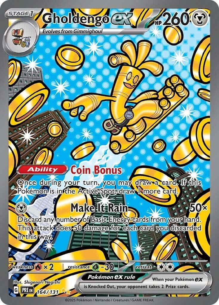 Image for Gholdengo ex (164/131) (SV: Prismatic Evolutions) - Pokemon