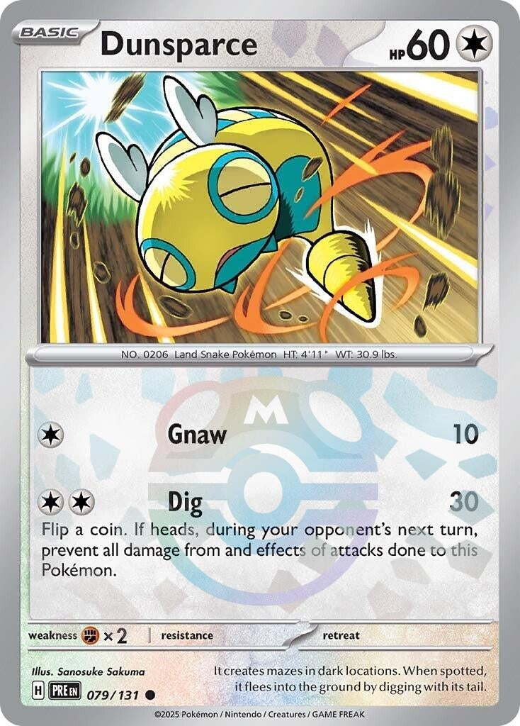 Dunsparce (Master Ball Pattern) (079/131) (SV: Prismatic Evolutions) - PokeBox USA