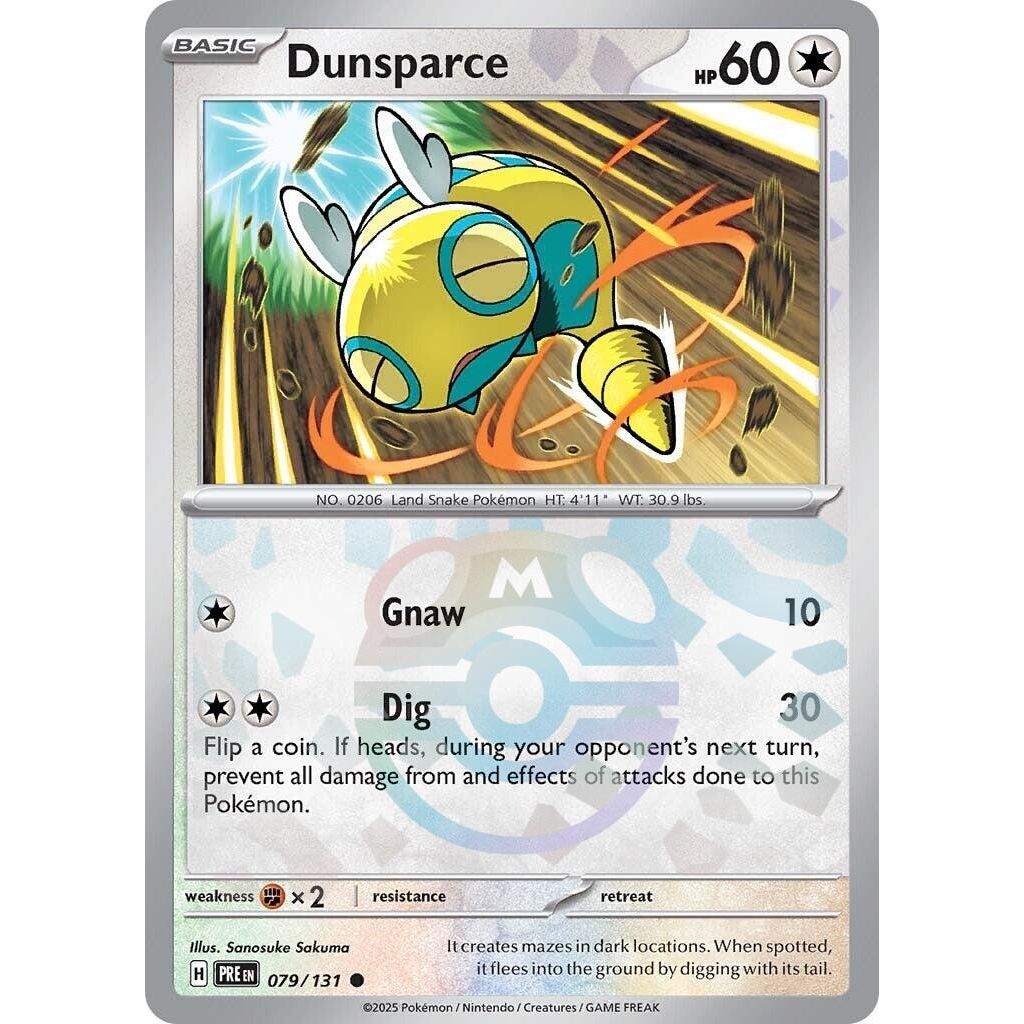 Dunsparce (Master Ball Pattern) (079/131) (SV: Prismatic Evolutions) - PokeBox USA
