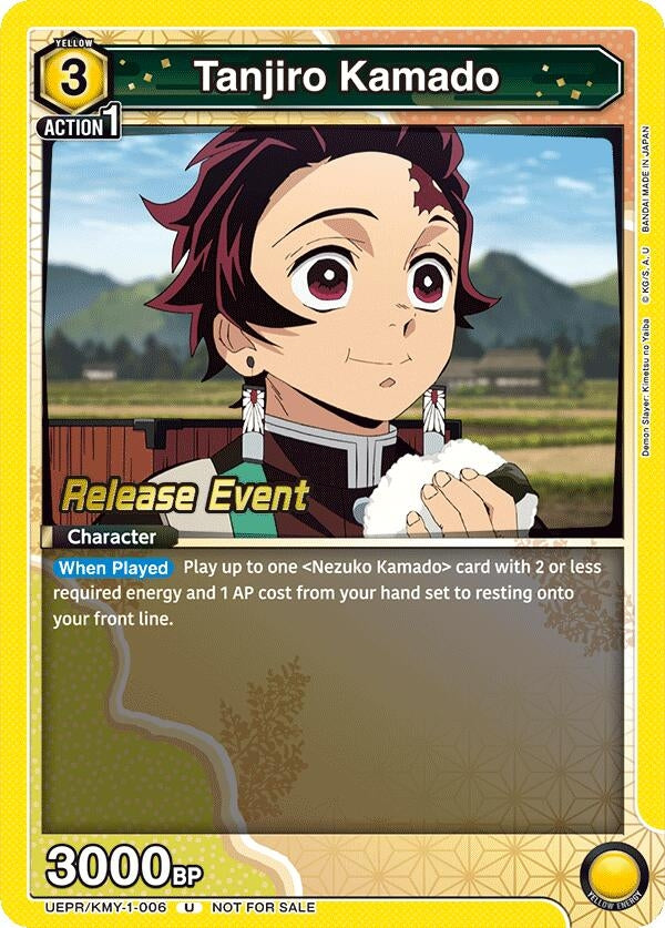 Image for Tanjiro Kamado (006) (UEPR/KMY-1-006) (UE05BT: Demon Slayer: Kimetsu no Yaiba Release Event Cards) (UE05BT_RE) - Union Arena