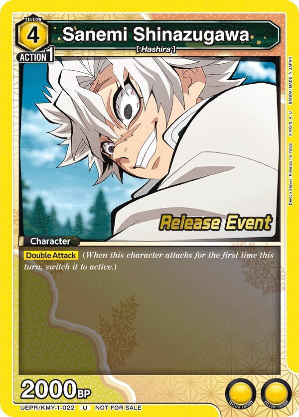Image for Sanemi Shinazugawa (022) (UEPR/KMY-1-022) (UE05BT: Demon Slayer: Kimetsu no Yaiba Release Event Cards) (UE05BT_RE) - Union Arena