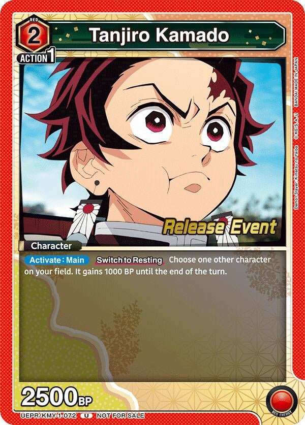 Image for Tanjiro Kamado (072) (UEPR/KMY-1-072) (UE05BT: Demon Slayer: Kimetsu no Yaiba Release Event Cards) (UE05BT_RE) - Union Arena