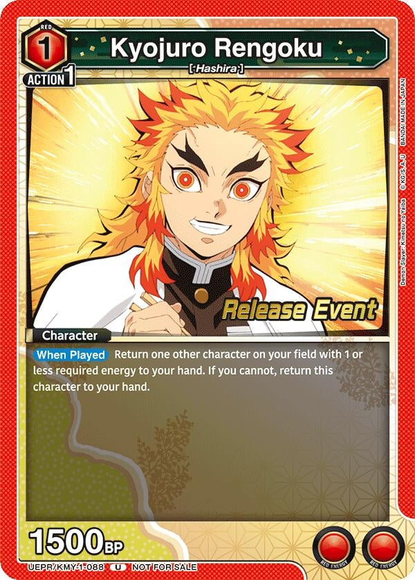 Image for Kyojuro Rengoku (088) (UEPR/KMY-1-088) (UE05BT: Demon Slayer: Kimetsu no Yaiba Release Event Cards) (UE05BT_RE) - Union Arena