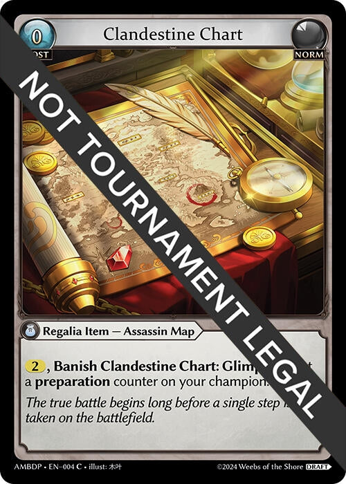 Image for Clandestine Chart (004) (Mortal Ambition Draft Pack) (AMBDP) - Grand Archive TCG