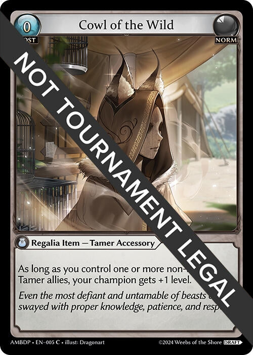 Image for Cowl of the Wild (005) (Mortal Ambition Draft Pack) (AMBDP) - Grand Archive TCG