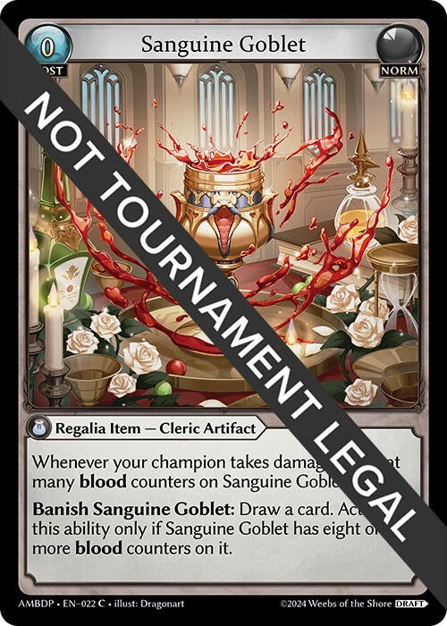 Image for Sanguine Goblet (022) (Mortal Ambition Draft Pack) (AMBDP) - Grand Archive TCG