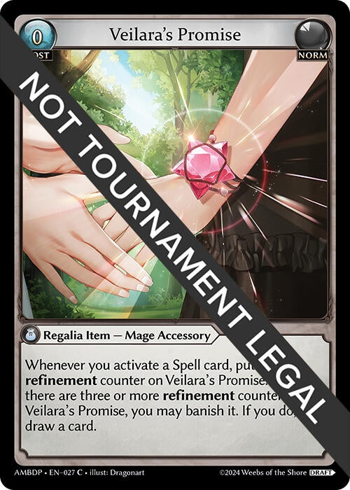 Image for Veilara's Promise (027) (Mortal Ambition Draft Pack) (AMBDP) - Grand Archive TCG