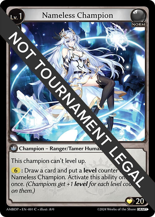 Image for Nameless Champion (Ranger/Tamer) (001) (Mortal Ambition Draft Pack) (AMBDP) - Grand Archive TCG