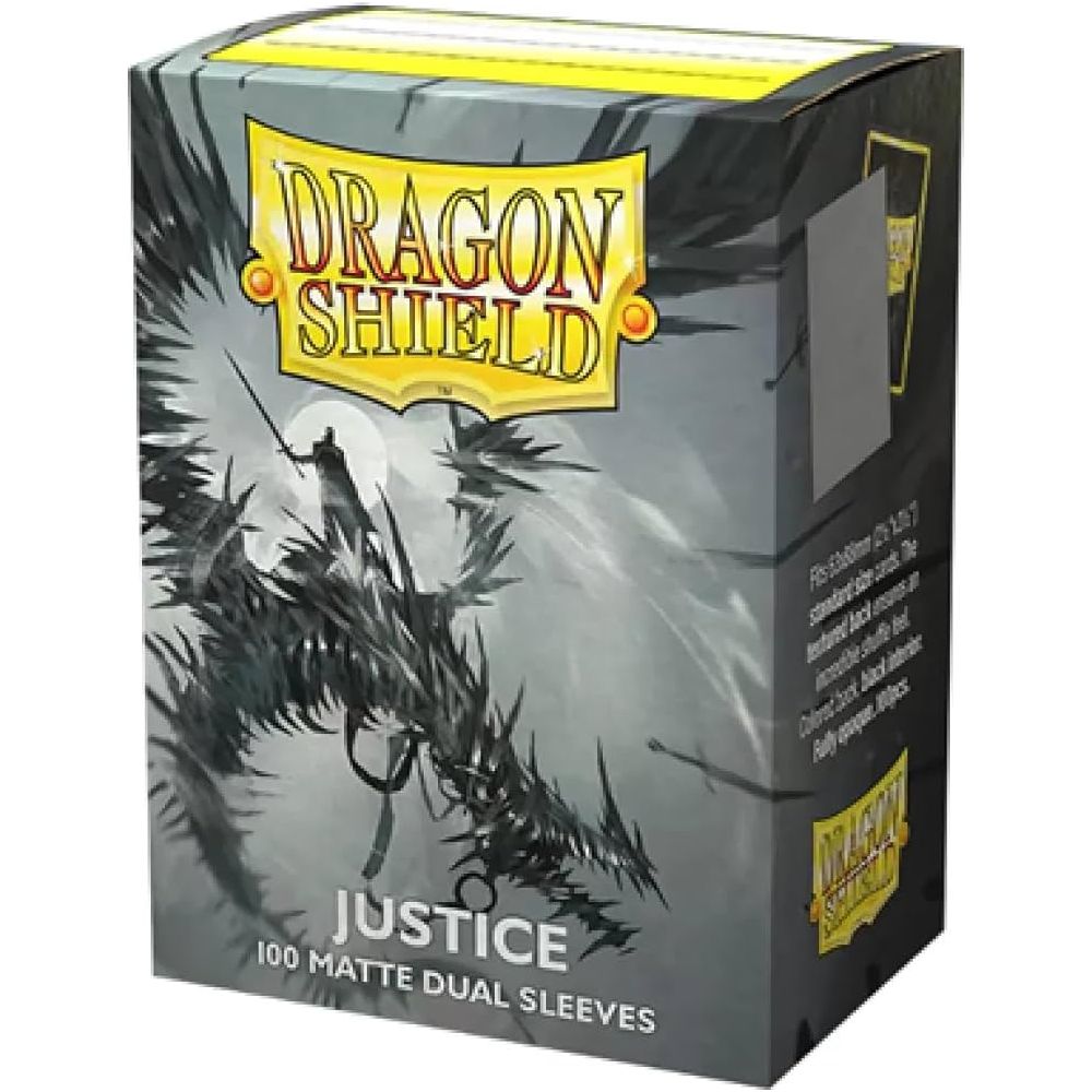 Dragon Shield - Standard 'Justice' DUAL Matte Sleeves 100 pack - PokeBox USA