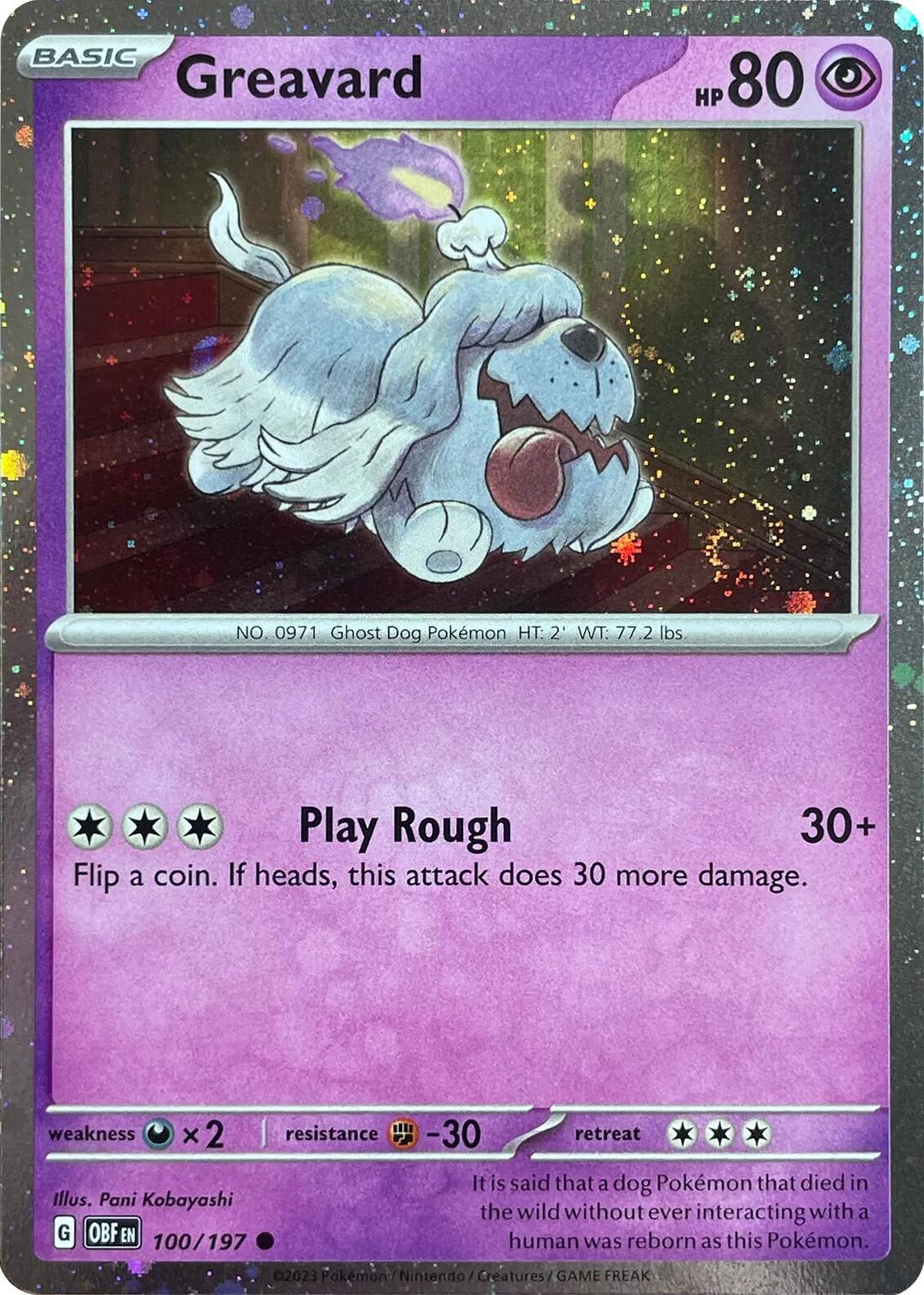 Image for Greavard - 100/197 (Cosmos Holo) (100/197) (Deck Exclusives) (PR) - Pokemon