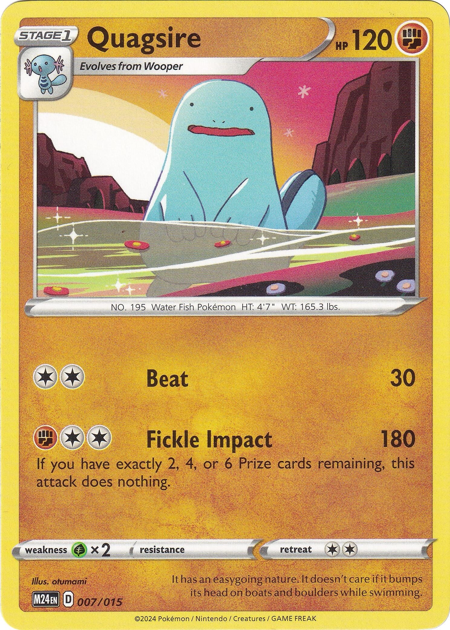 Image for Quagsire (007/015) (McDonald's Promos 2024) (M24) - Pokemon