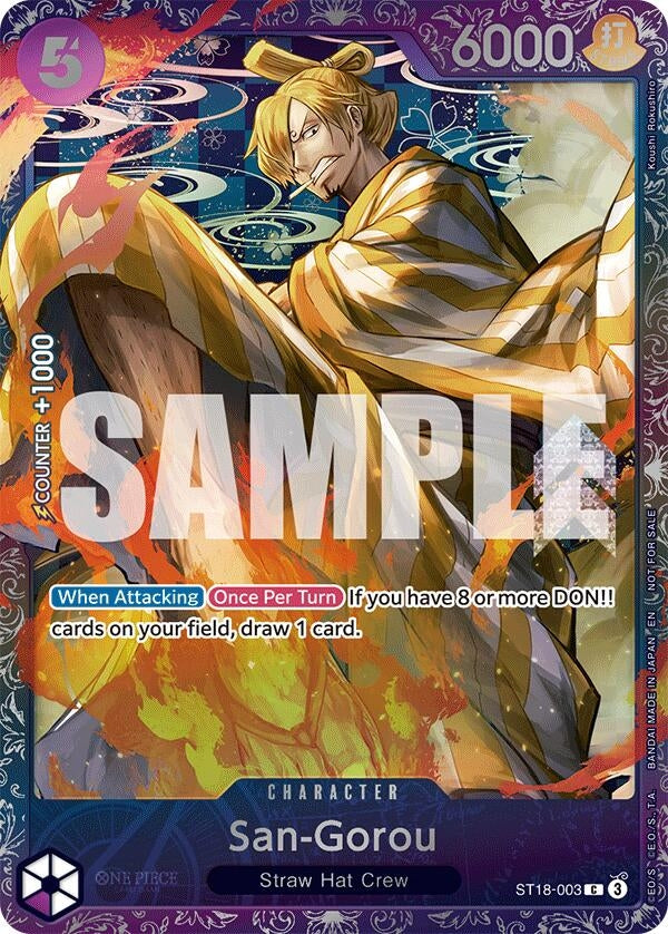 Image for San-Gorou (Treasure Cup 2025) (ST18-003) (One Piece Promotion Cards) (OP-PR) - One Piece Card Game