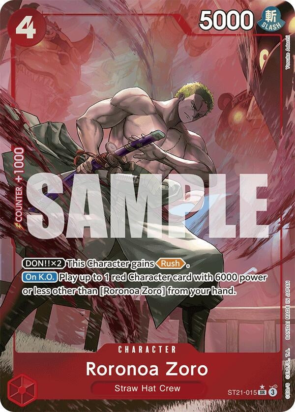 Image for Roronoa Zoro (Parallel) (ST21-015) (Starter Deck EX: Gear 5) (ST-21) - One Piece Card Game