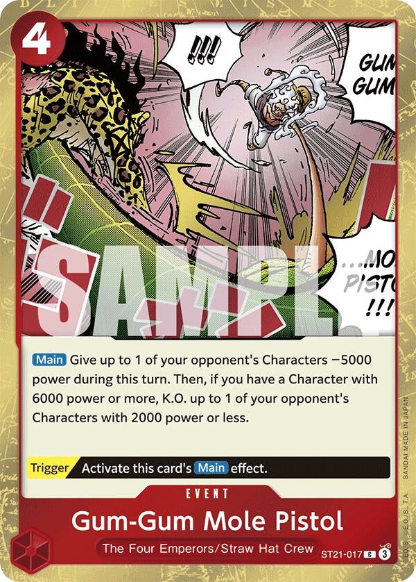 Image for Gum-Gum Mole Pistol (ST21-017) (Starter Deck EX: Gear 5) (ST-21) - One Piece Card Game