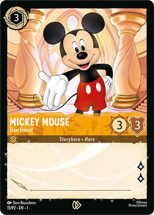 Image for Mickey Mouse - True Friend (15) (Disney Lorcana Promo Cards) (DLPC) - Disney Lorcana