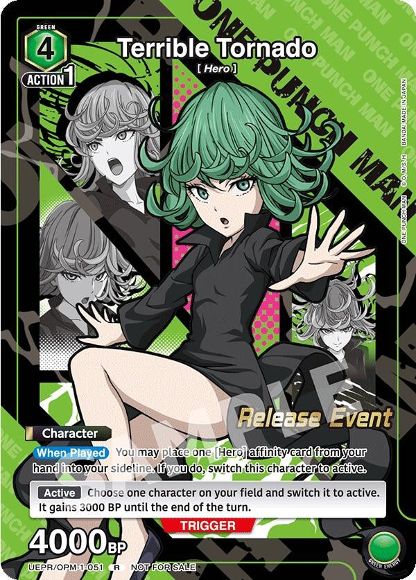 Image for Terrible Tornado (Release Event Participation) (UEPR/OPM-1-051) (UE06BT: One Punch Man Release Event Cards) (UE06BT_RE) - Union Arena
