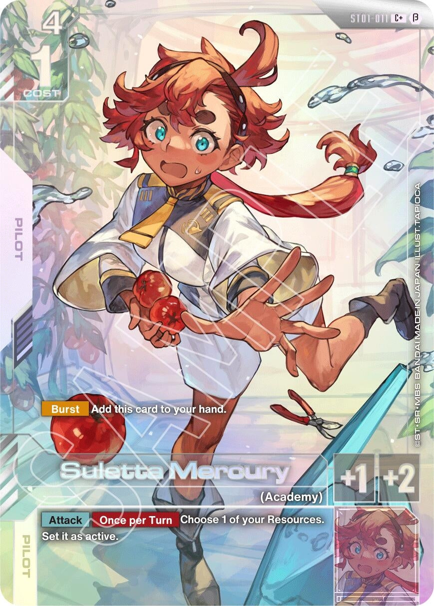Image for Suletta Mercury (C+) (ST01-011) (Edition Beta) (GD01_b) - Gundam Card Game