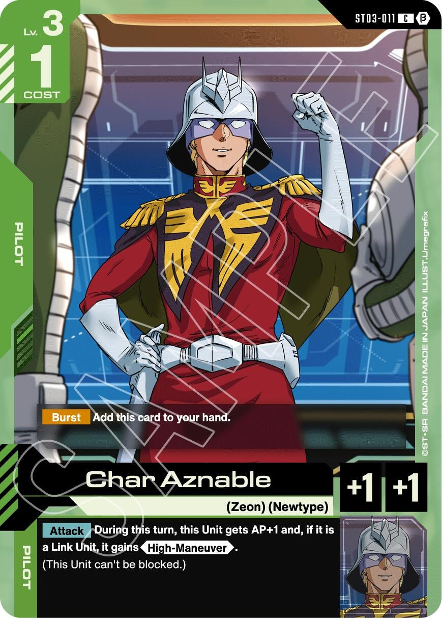 Image for Char Aznable (ST03-011) (Edition Beta) (GD01_b) - Gundam Card Game