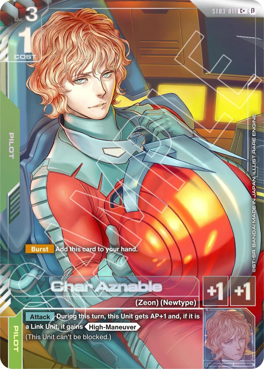 Image for Char Aznable (C+) (ST03-011) (Edition Beta) (GD01_b) - Gundam Card Game