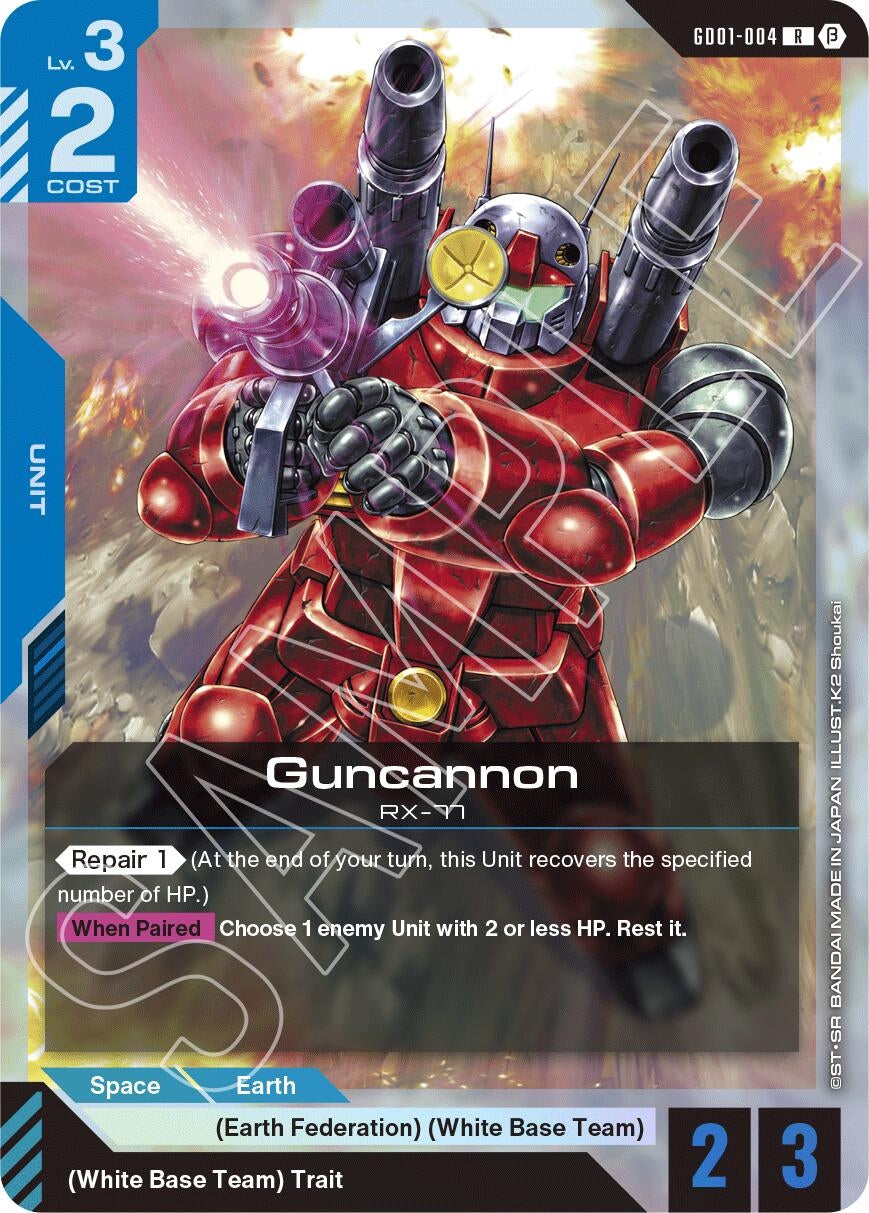 Image for Guncannon (GD01-004) (Edition Beta) (GD01_b) - Gundam Card Game