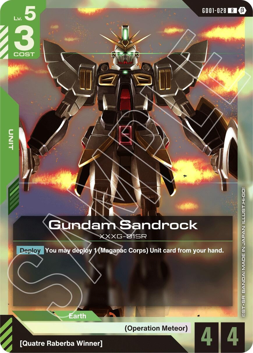 Image for Gundam Sandrock (GD01-028) (Edition Beta) (GD01_b) - Gundam Card Game