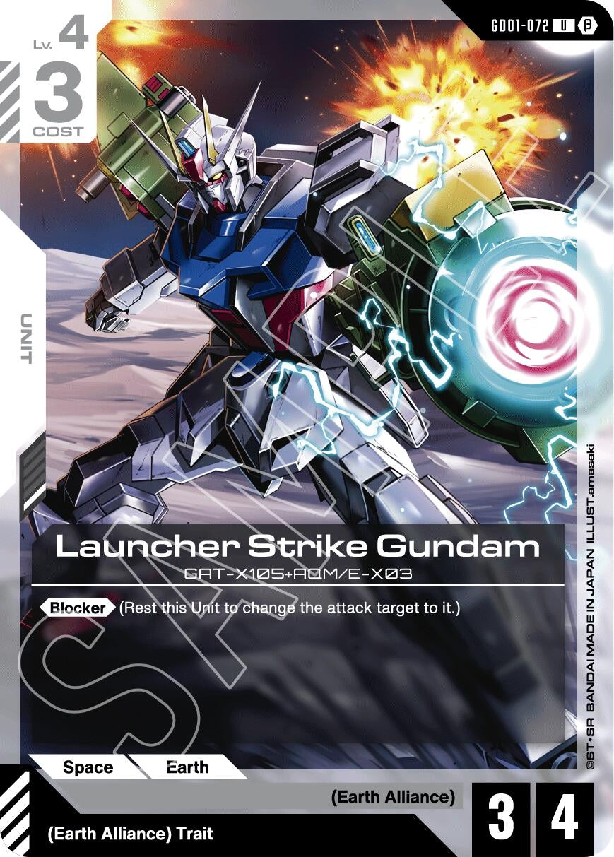 Image for Launcher Strike Gundam (GD01-072) (Edition Beta) (GD01_b) - Gundam Card Game