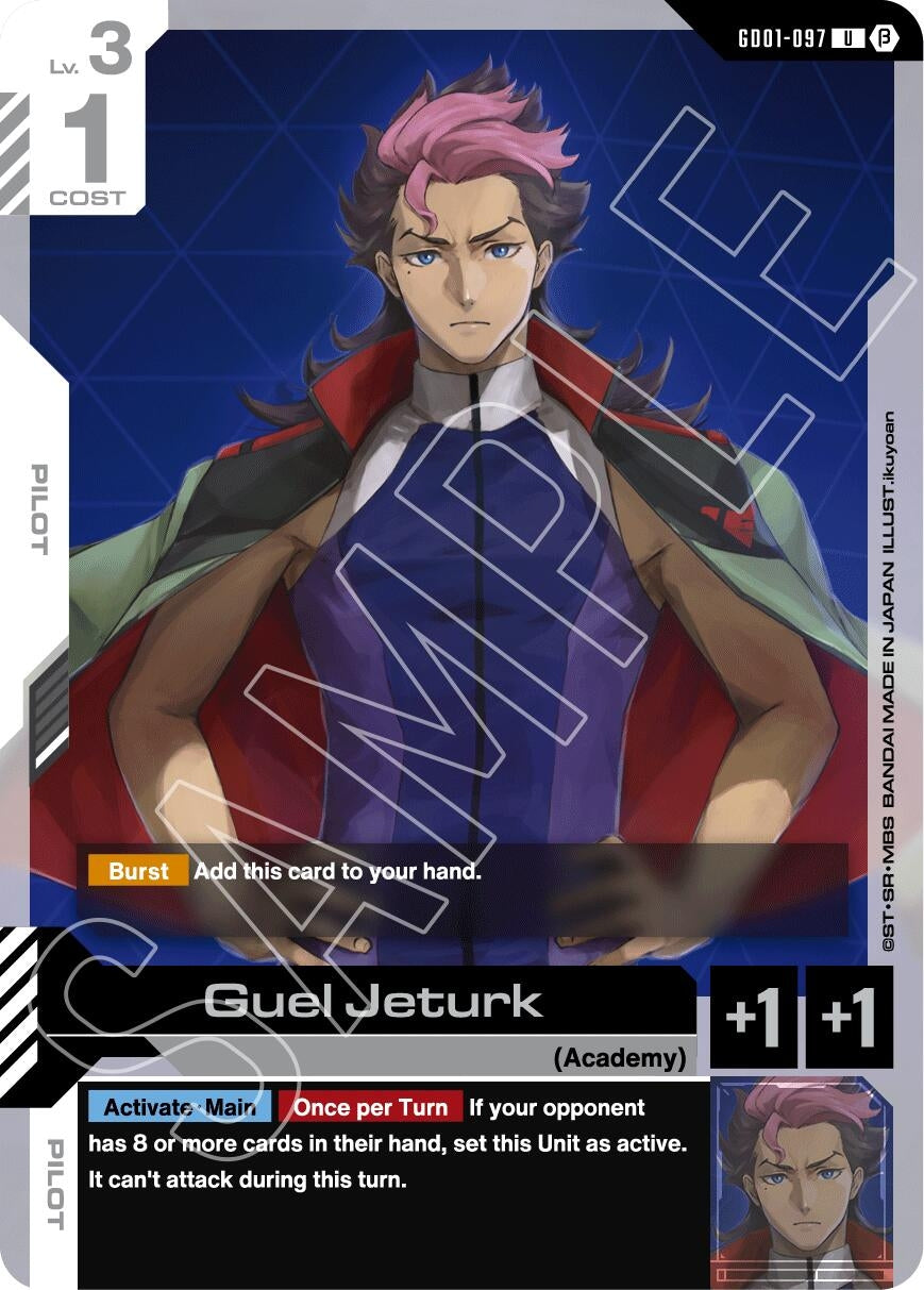 Image for Guel Jeturk (GD01-097) (Edition Beta) (GD01_b) - Gundam Card Game