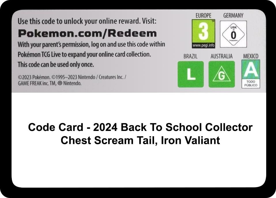 Image for Code Card - Back-to-School 2024 Collector Chest (Miscellaneous Cards & Products) (MCAP) - Pokemon