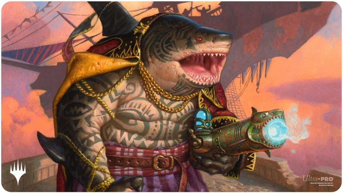 Image for Aetherdrift Playmat for Magic: The Gathering - Borderless Racer 8: Captain Howler, Sea Scourge - Playmats
