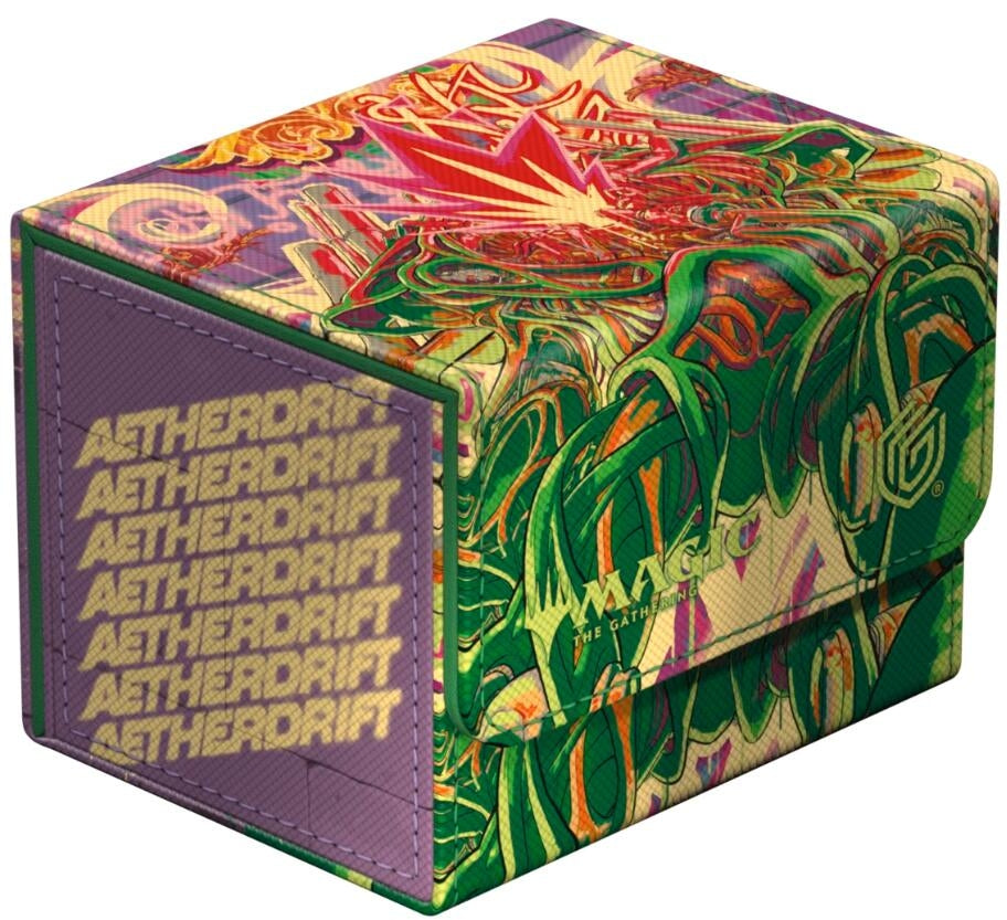 Image for Magic: The Gathering Aetherdrift Sidewinder 100+ Xenoskin Deck Box - Pyrewood Gearhulk - Deck Boxes