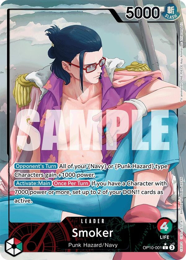 Image for Smoker (001) (Parallel) (OP10-001) (Royal Blood) (OP10) - One Piece Card Game