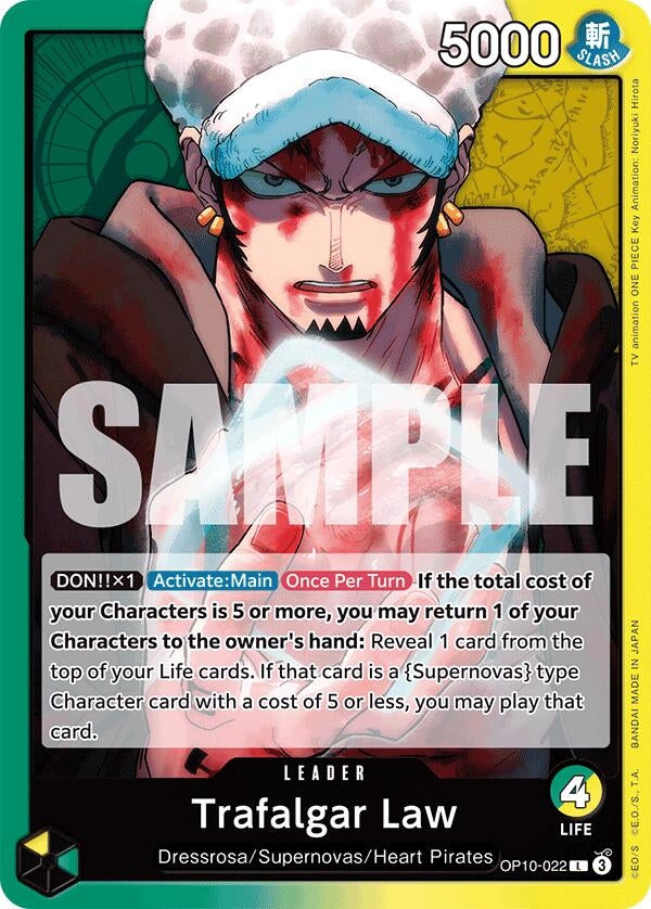 Image for Trafalgar Law (022) (OP10-022) (Royal Blood) (OP10) - One Piece Card Game