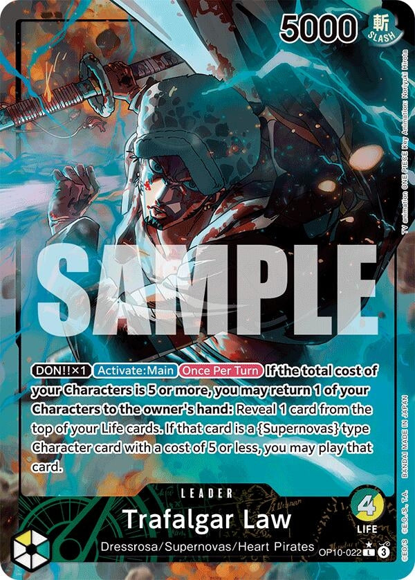 Image for Trafalgar Law (022) (Parallel) (OP10-022) (Royal Blood) (OP10) - One Piece Card Game