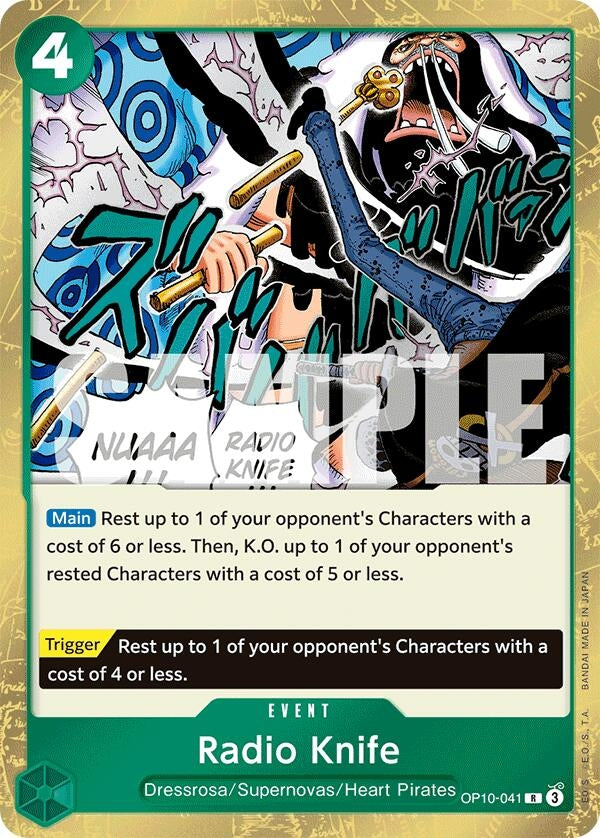 Image for Radio Knife (OP10-041) (Royal Blood) (OP10) - One Piece Card Game