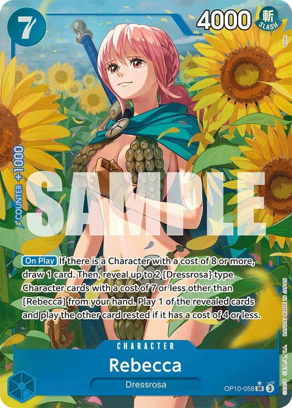 Image for Rebecca (Parallel) (OP10-058) (Royal Blood) (OP10) - One Piece Card Game